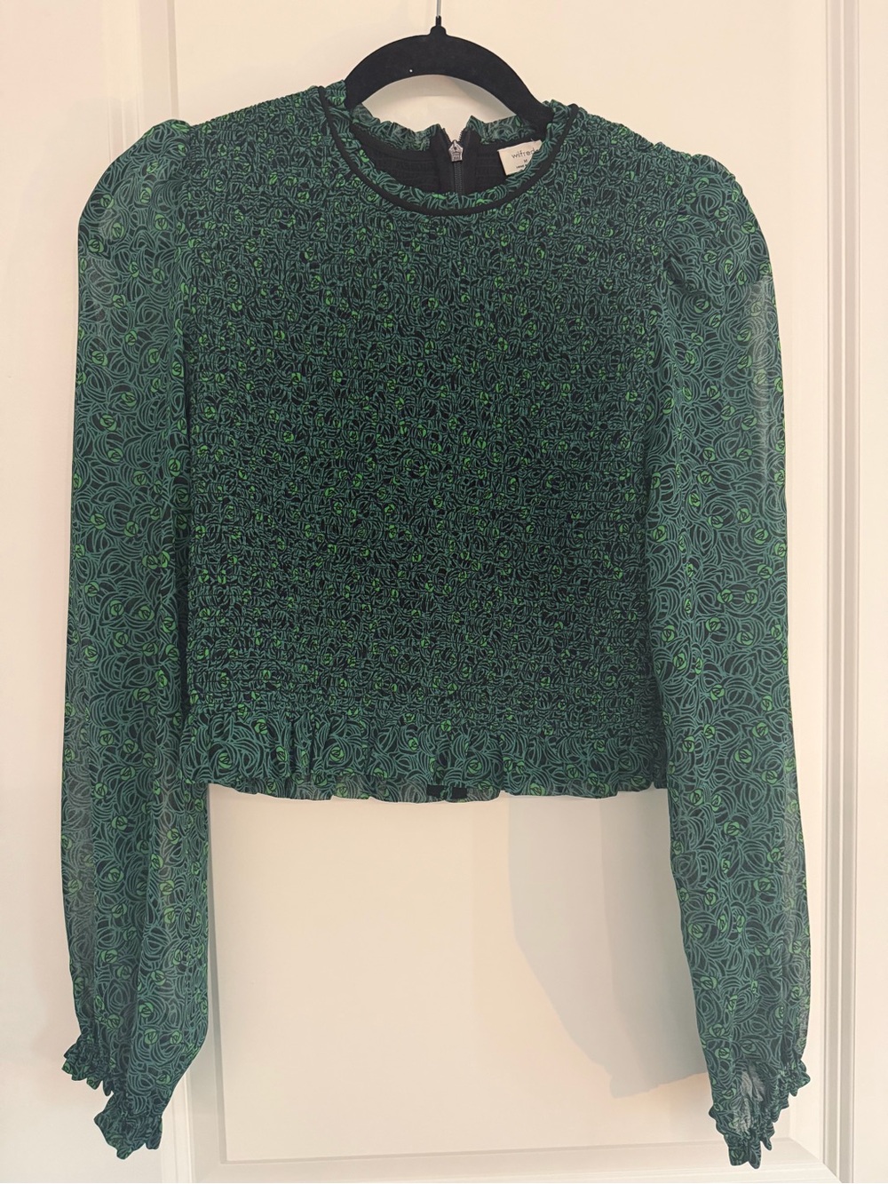 Aritzia Wilfred Lilith tempest floral roses green..